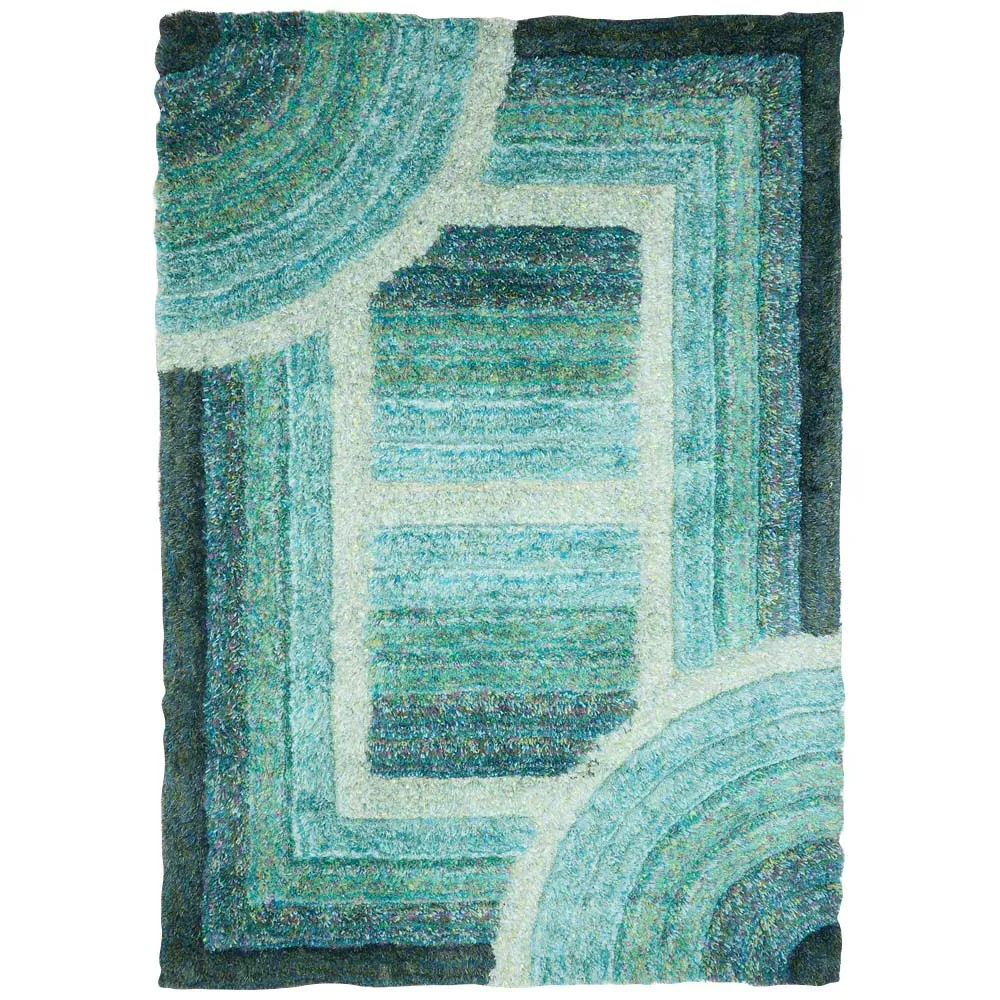 Trellis Ultra Plush Rug - Blue