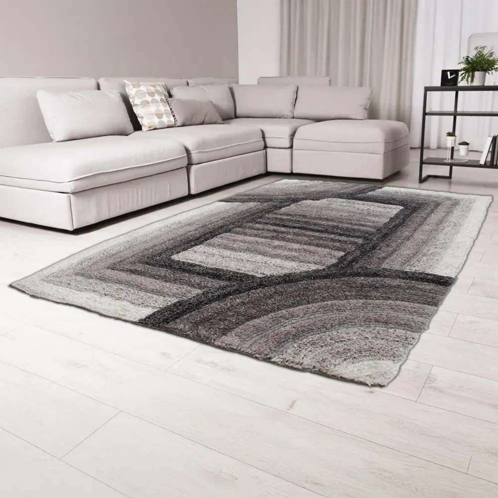 Trellis Ultra Plush Rug - Charcoal