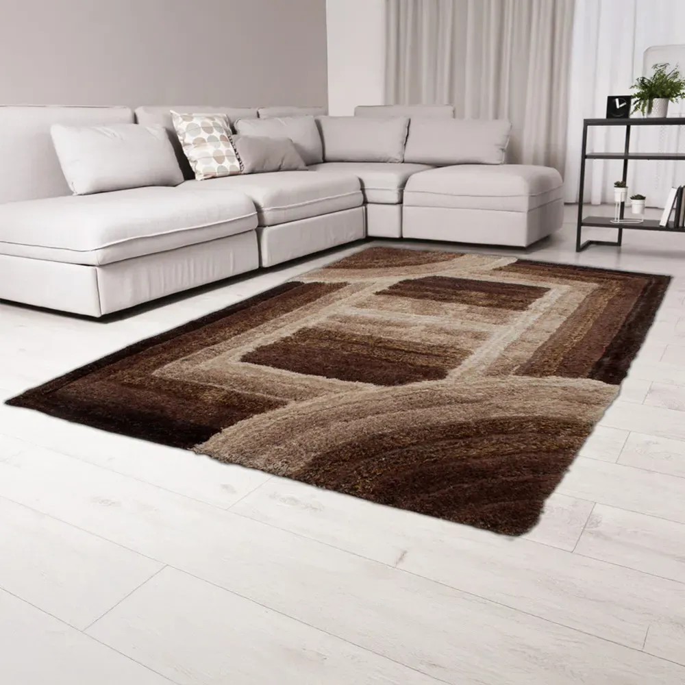Trellis Ultra Plush Rug - Latte