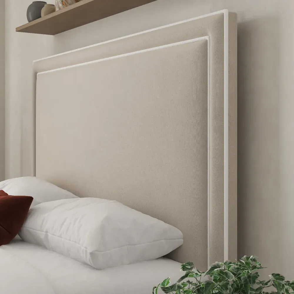 Verona Double Ottoman Bed with Storage - Beige