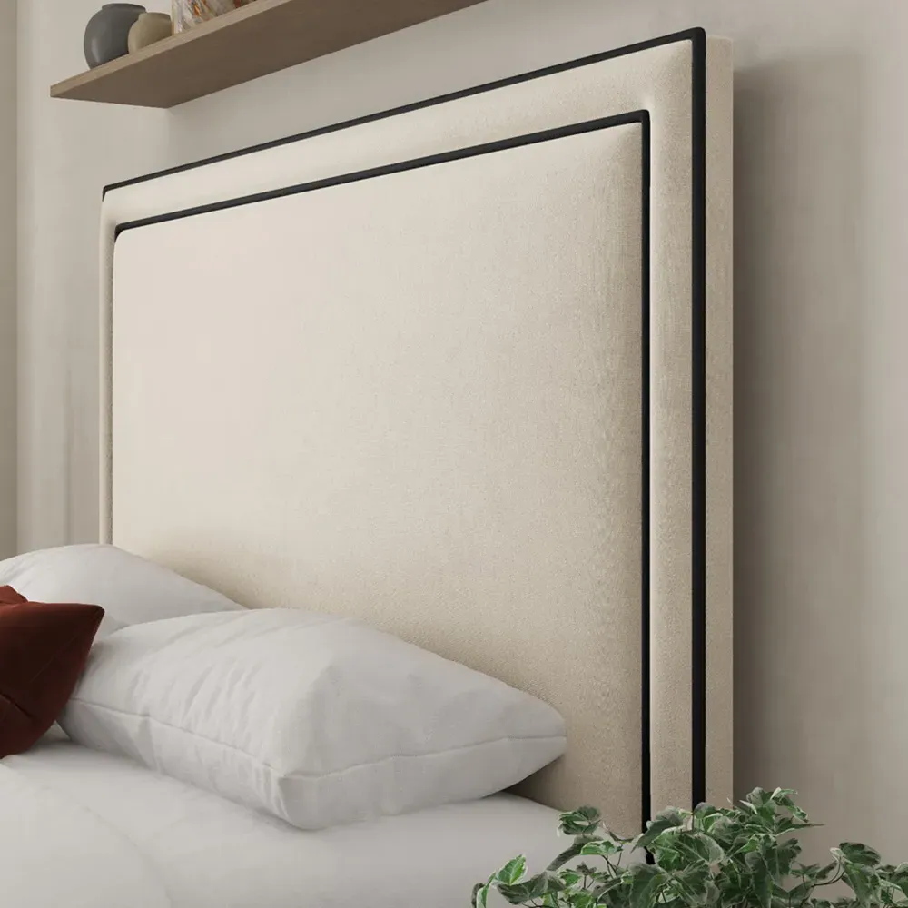 Verona Double Ottoman Bed with Storage - Cream