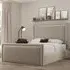 Verona King Size Ottoman Bed with Storage - Cream