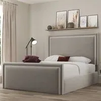 Verona King Size Ottoman Bed with Storage - Grey