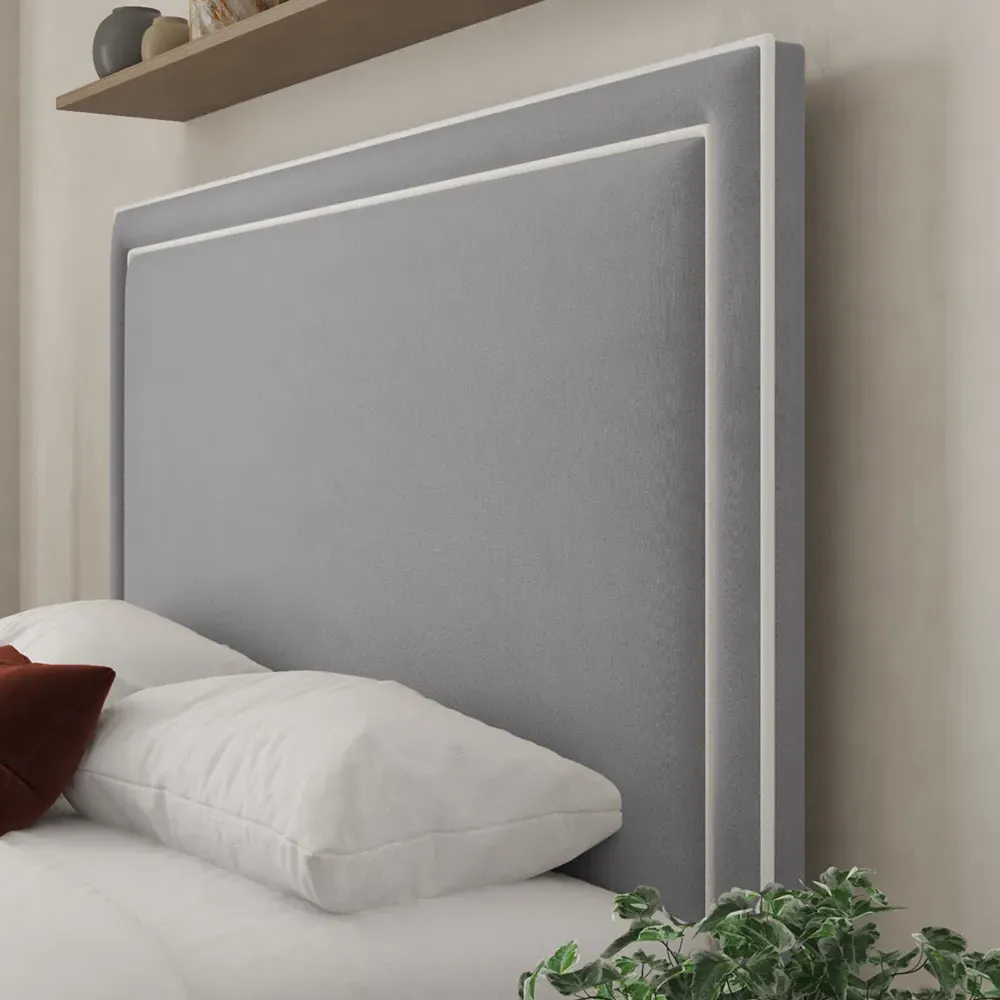 Verona King Size Ottoman Bed with Storage - Grey