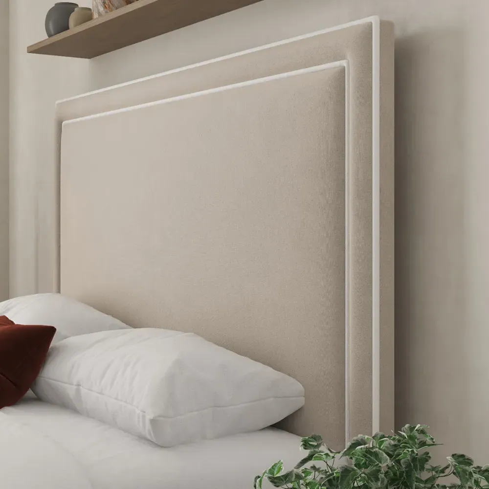 Verona Single Ottoman Bed with Storage - Cream