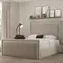 Verona Single Ottoman Bed with Storage - Cream