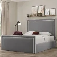 Verona Single Ottoman Bed with Storage - Grey