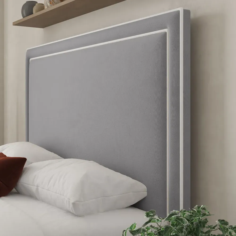 Verona Small Double Ottoman Bed with Storage - Grey