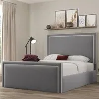 Verona Small Double Ottoman Bed with Storage - Grey