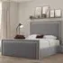 Verona Small Double Ottoman Bed with Storage - Grey