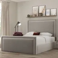 Verona Small Double Ottoman Bed with Storage - Grey