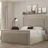 Verona Super King Size Ottoman Bed with Storage - Beige