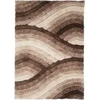 Wave Ultra Plush Rug - Brown