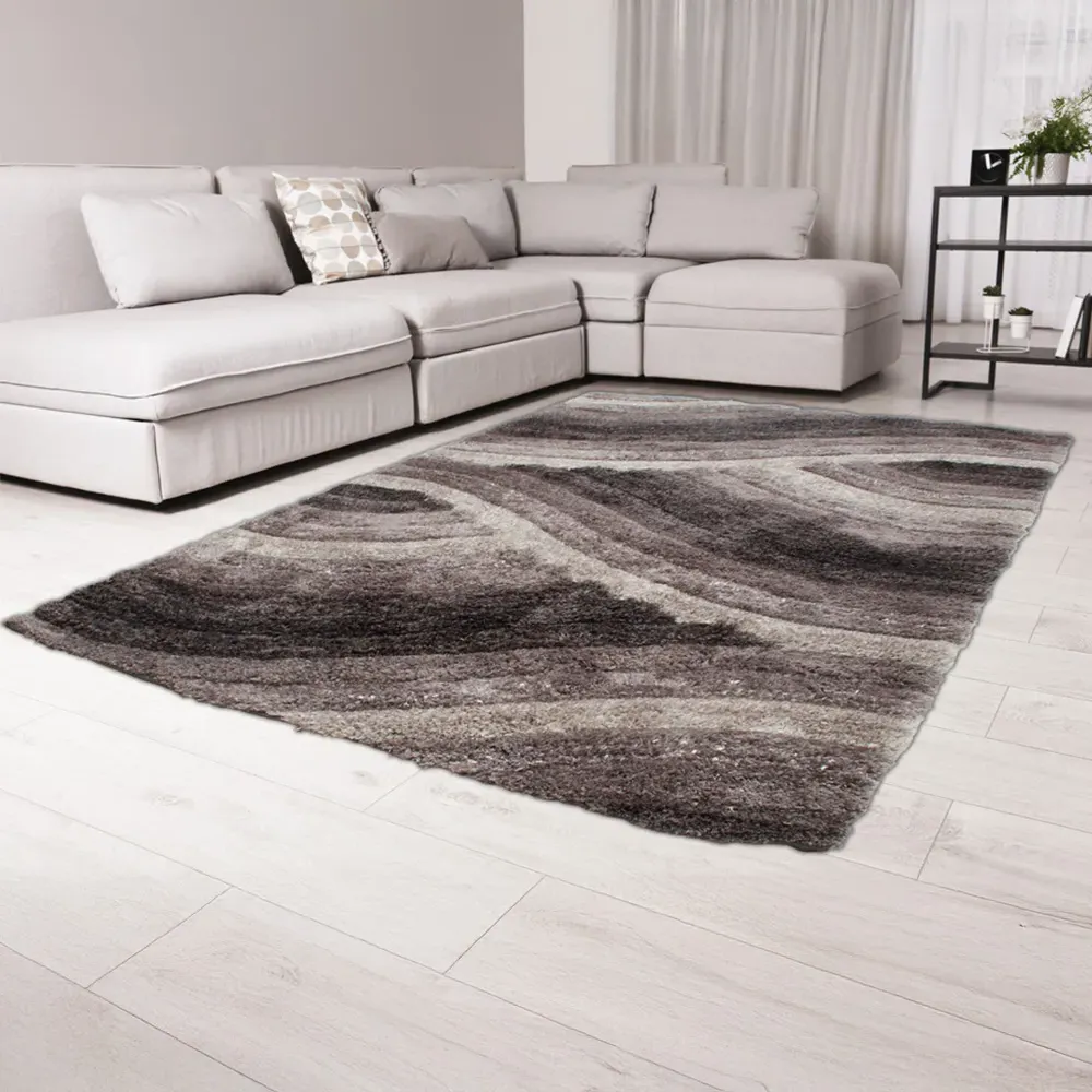 Wave Ultra Plush Rug - Grey
