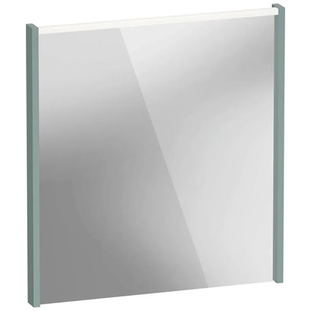 D-Code LED Mirror with Lighting - Fjord Green