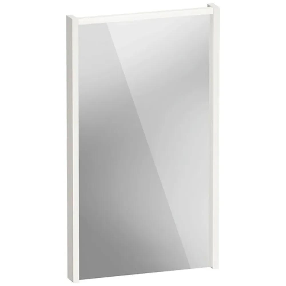 D-Code LED Mirror with Lighting - Gloss White