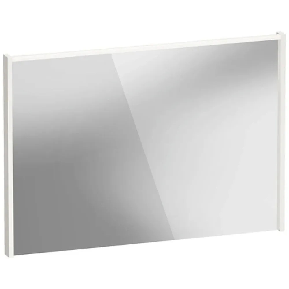 D-Code LED Mirror with Lighting - Gloss White