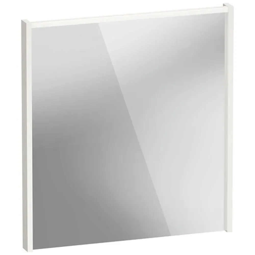 D-Code LED Mirror with Lighting - Gloss White