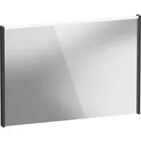 D-Code LED Mirror with Lighting - Matt Graphite