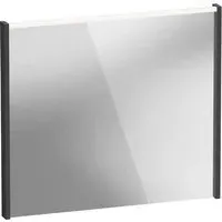 D-Code LED Mirror with Lighting - Matt Graphite
