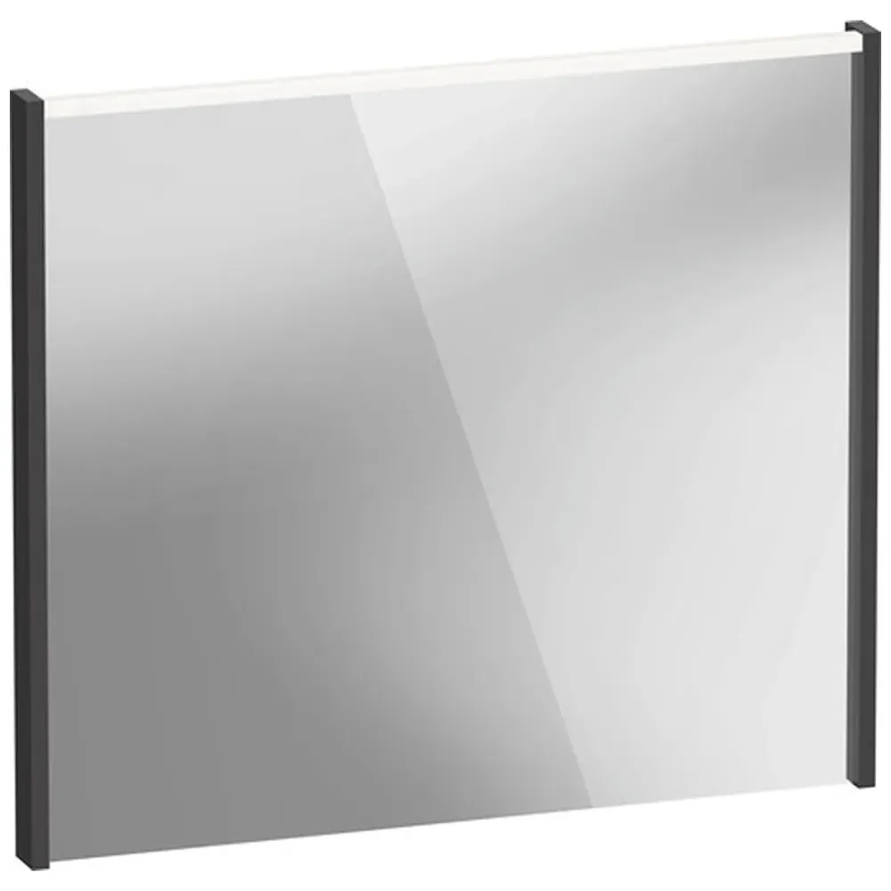 D-Code LED Mirror with Lighting - Matt Graphite