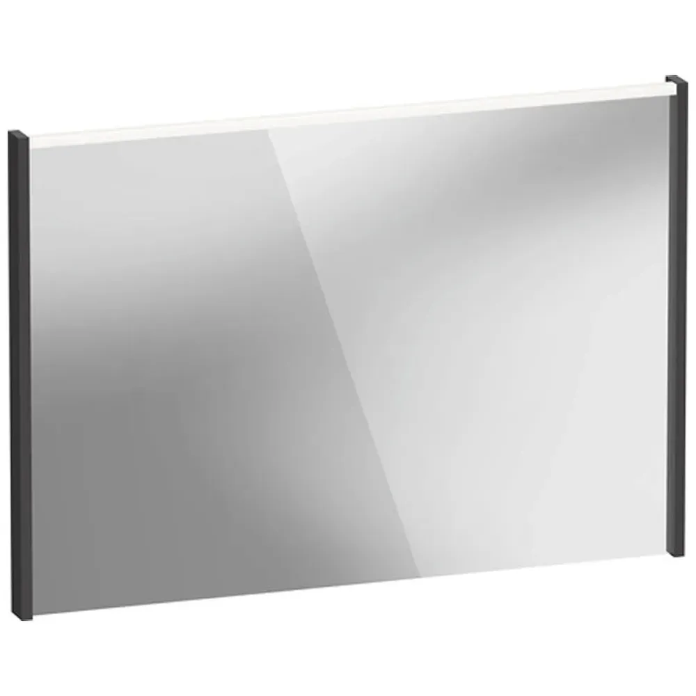 D-Code LED Mirror with Lighting - Matt Graphite