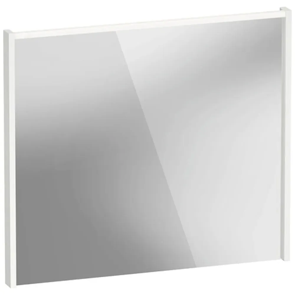D-Code LED Mirror with Lighting - Matt White
