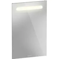 LED Wall Mirror with Outlet - Matt White