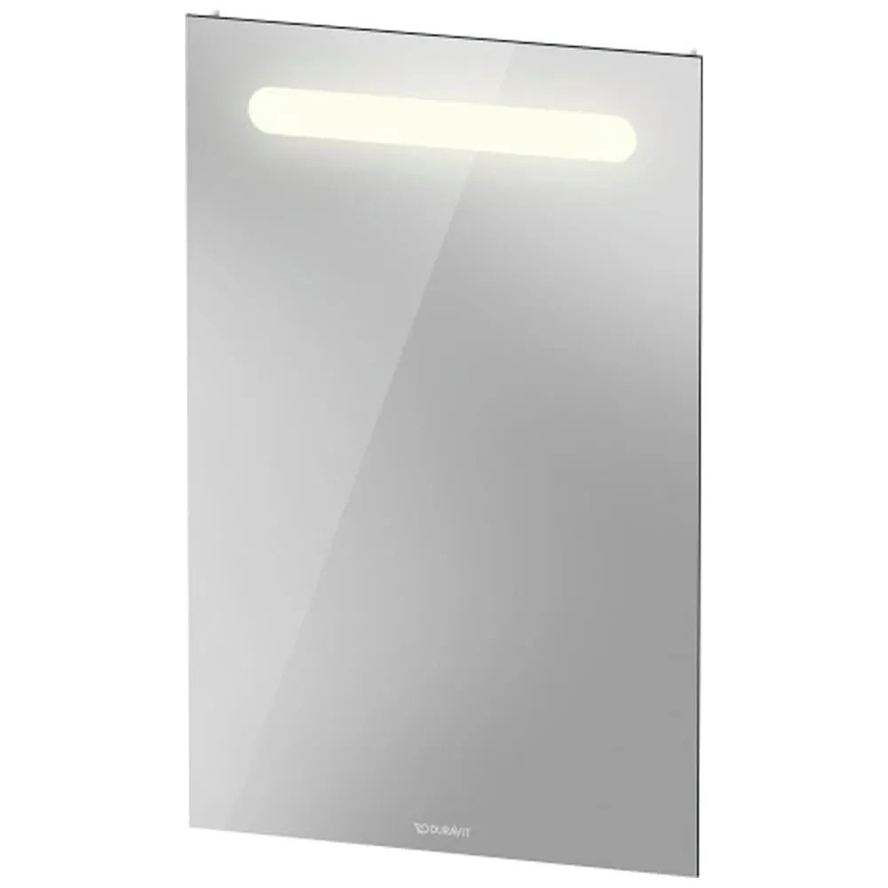 LED Wall Mirror with Outlet - Matt White image