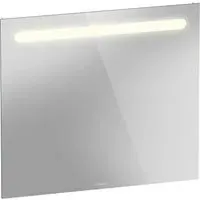 LED Wall Mirror with Outlet - Matt White