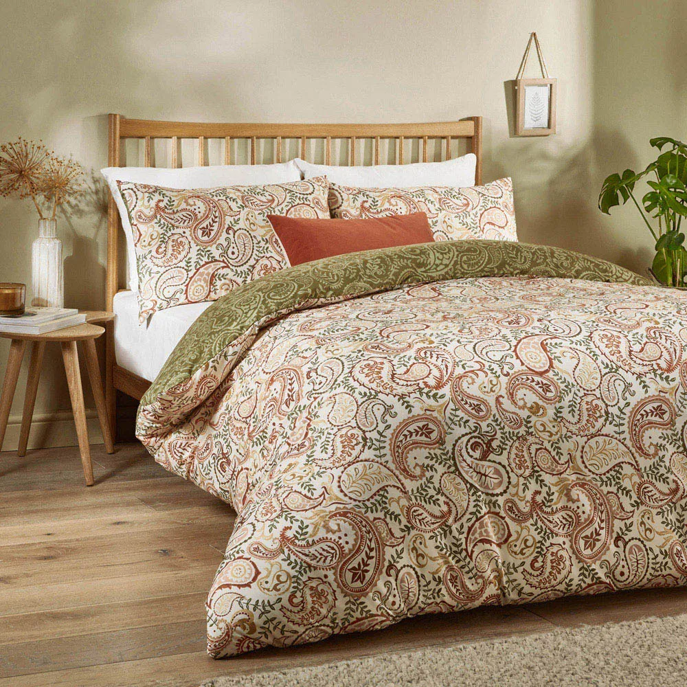 Anika King Size Duvet Set - Multi, Paisley Print