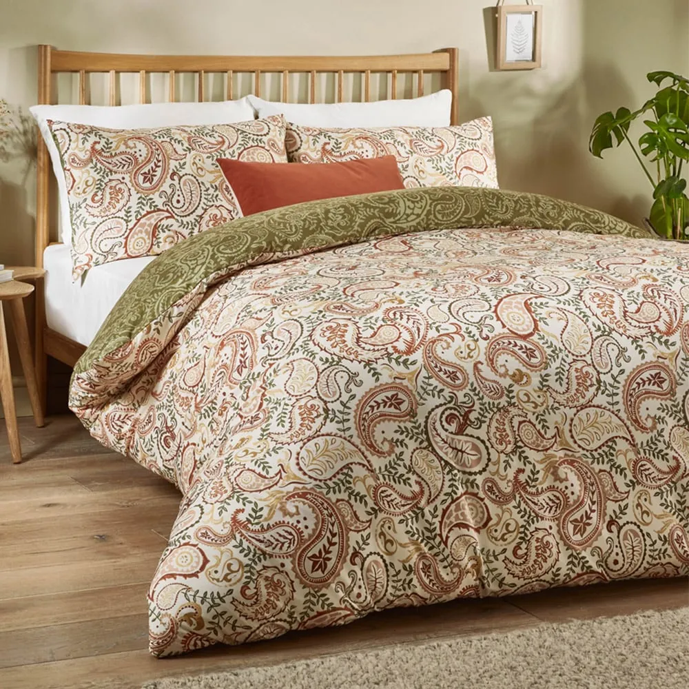 Anika King Size Duvet Set - Multi, Paisley Print