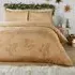 Gingerbread Double Tufted Reversible Duvet Set - Orange