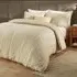 Harrison King Size Stripe Duvet Set - Cream