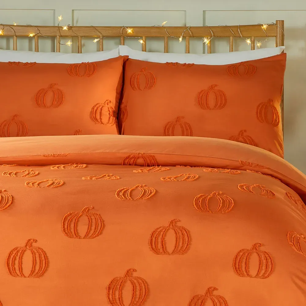Pumpkin Fields King Size Duvet Set - Multi