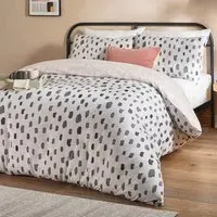 Robi Double Printed Duvet Set - Cream