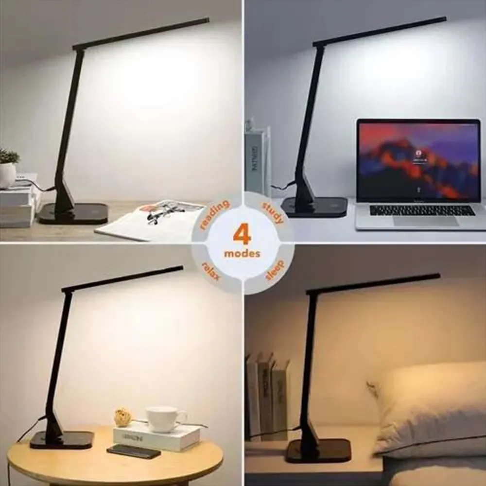 Multi Function LED Desk Lamp - Black