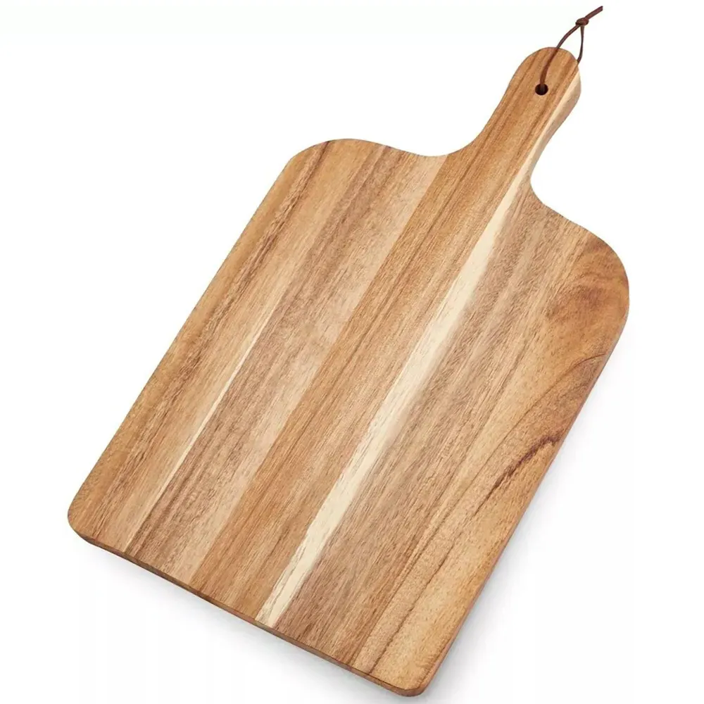 Paddle Chopping Board - Cream, Acacia Wood