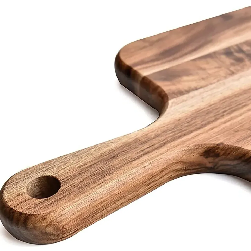 Paddle Chopping Board - Cream, Acacia Wood