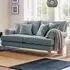 Faro 2-Seater Small Sofa - Blue, Slub Weave