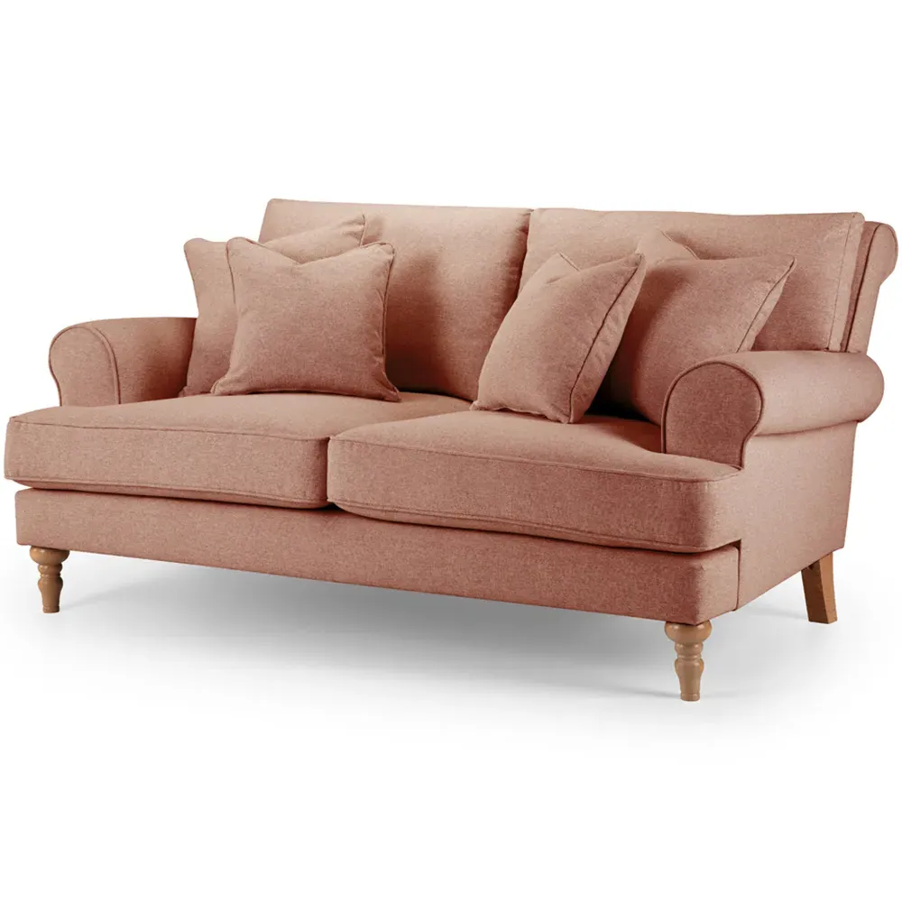 Faro 2-Seater Small Sofa - Coral