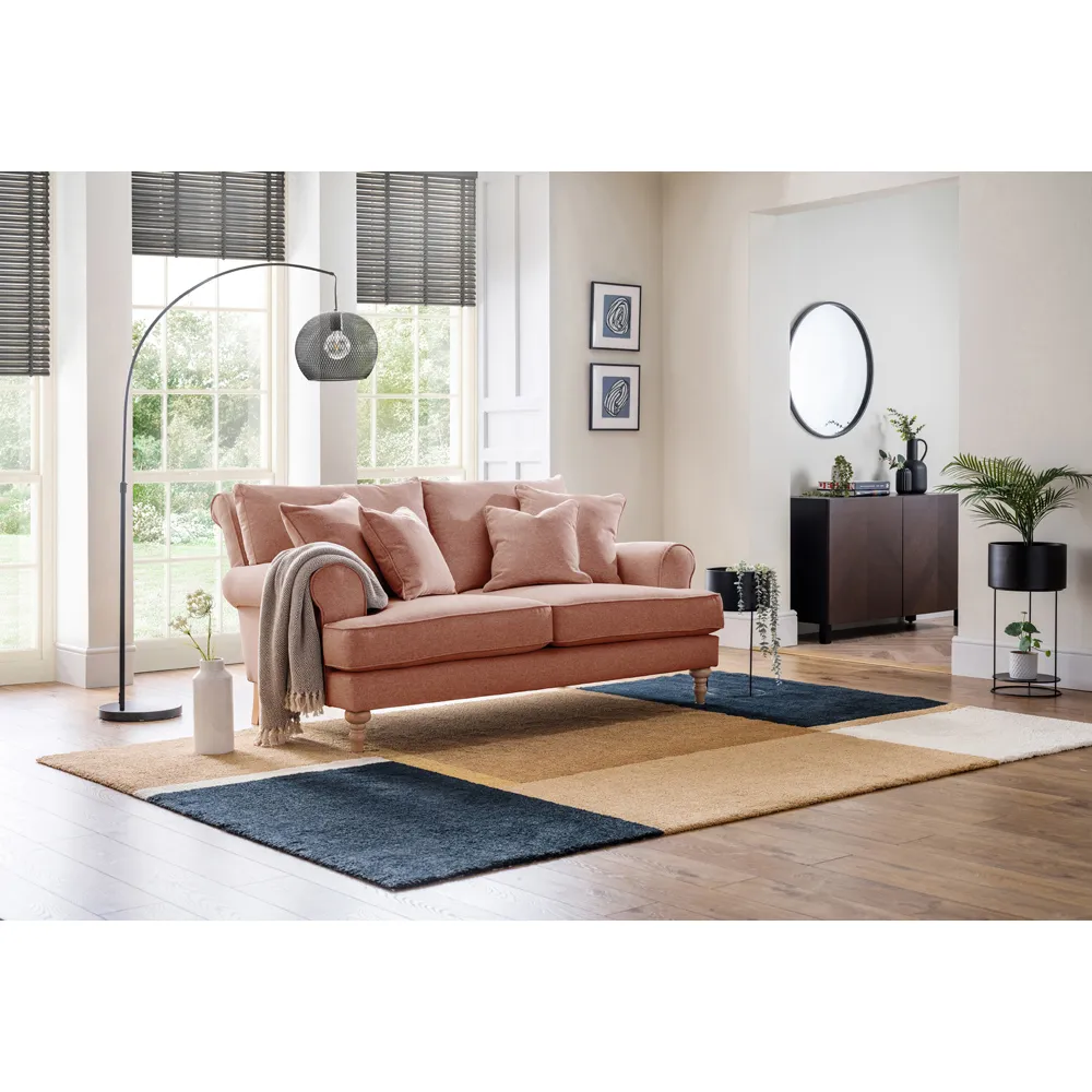 Faro 2-Seater Small Sofa - Coral