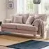 Faro 2-Seater Small Sofa - Pink, Slub Weave Fabric