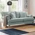 Faro 2-Seater Sofa - Blue, Slub Weave Fabric