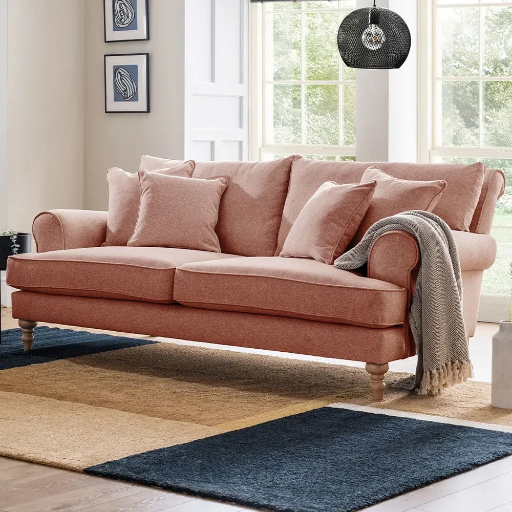 Faro 2-Seater Sofa - Coral
