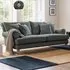 Faro Medium 2-Seater Sofa - Grey, Slub Weave