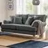 Faro Small 2-Seater Sofa - Grey, Slub Weave