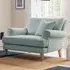 Faro Snuggle Chair - Blue, Slub Weave