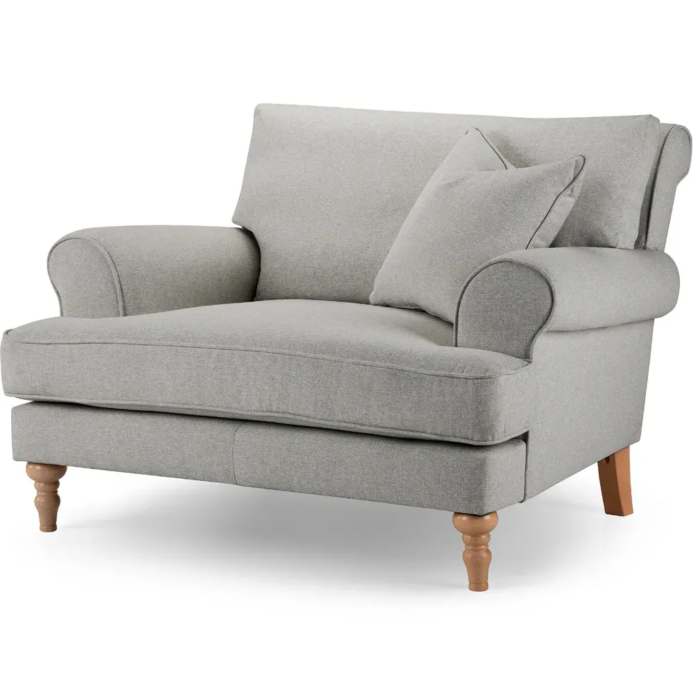 Faro Snuggle Chair - Cream, Linen