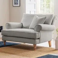 Faro Snuggle Chair - Cream, Linen
